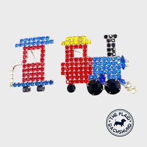 Vintage Dorothy Bauer Two Piece Train Brooch